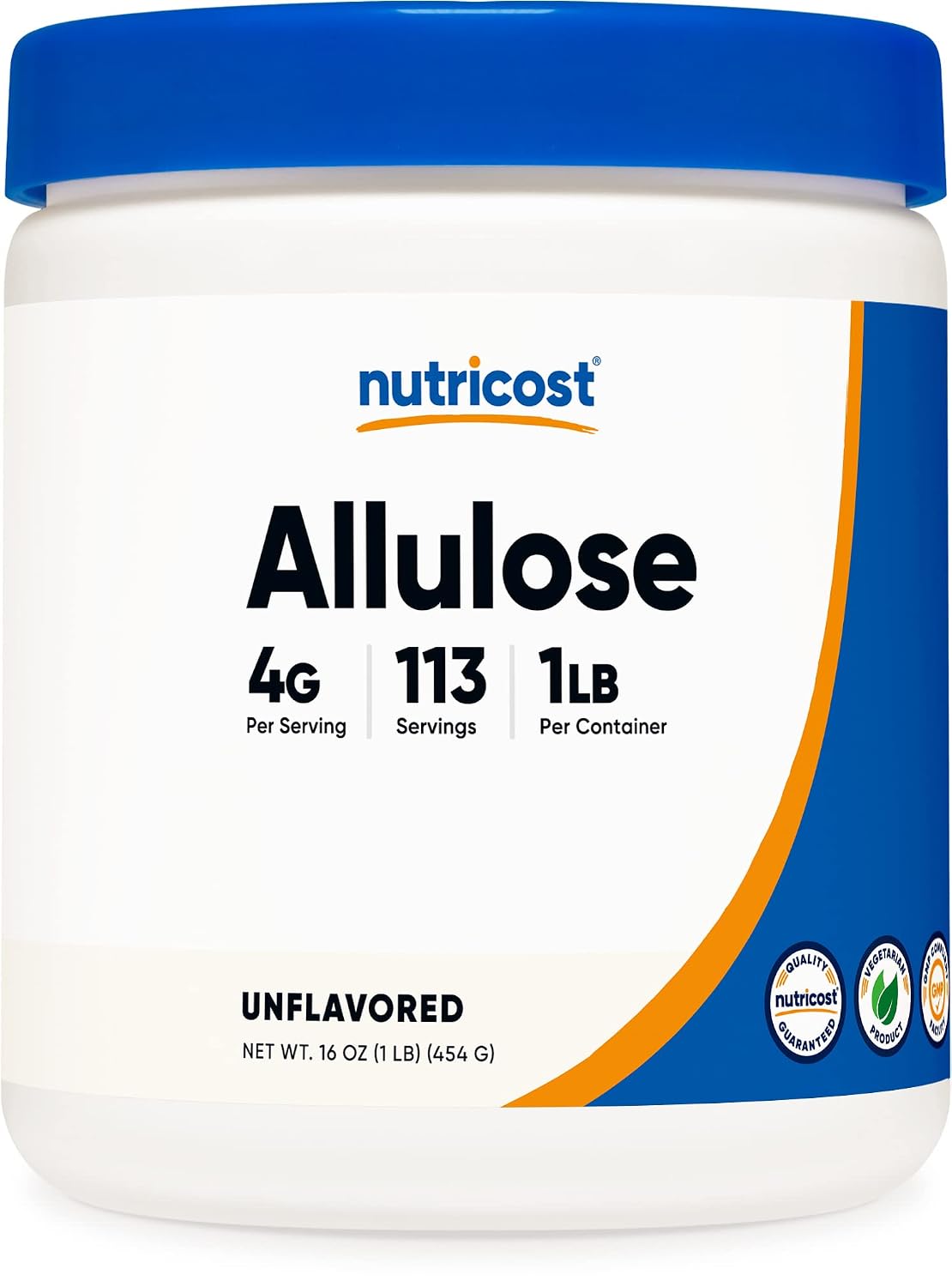 Nutricost Allulose Sweetener (1 LB) - KETO Sugar, 0 Calorie, Low Carb, Natural Sugar Alternative, Crystalline Powder