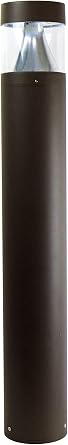 Solus Round Tunable LED Bollard Switchable Wattage 12W22W, 16003000 Lumens Adjustable CCT 3000K/4000K/5000K Black or Bronze Path Light Bronze, Round/Single Pack