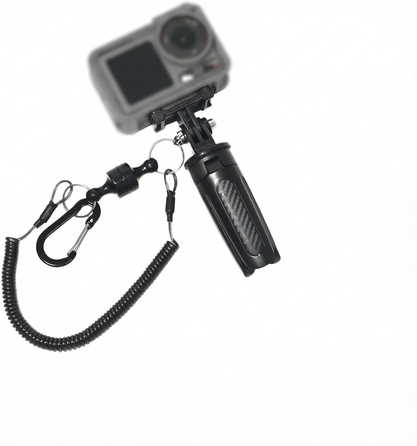 DJI Action Mount Spring Lanyard: Retractable Spiral Coil with Quick Release Magnetic Buckle - Camera Tripod with Anti-Loss Stretchy Chain for Sports Selfie Vlogging, Compatible with Action 5 Pro/3/4