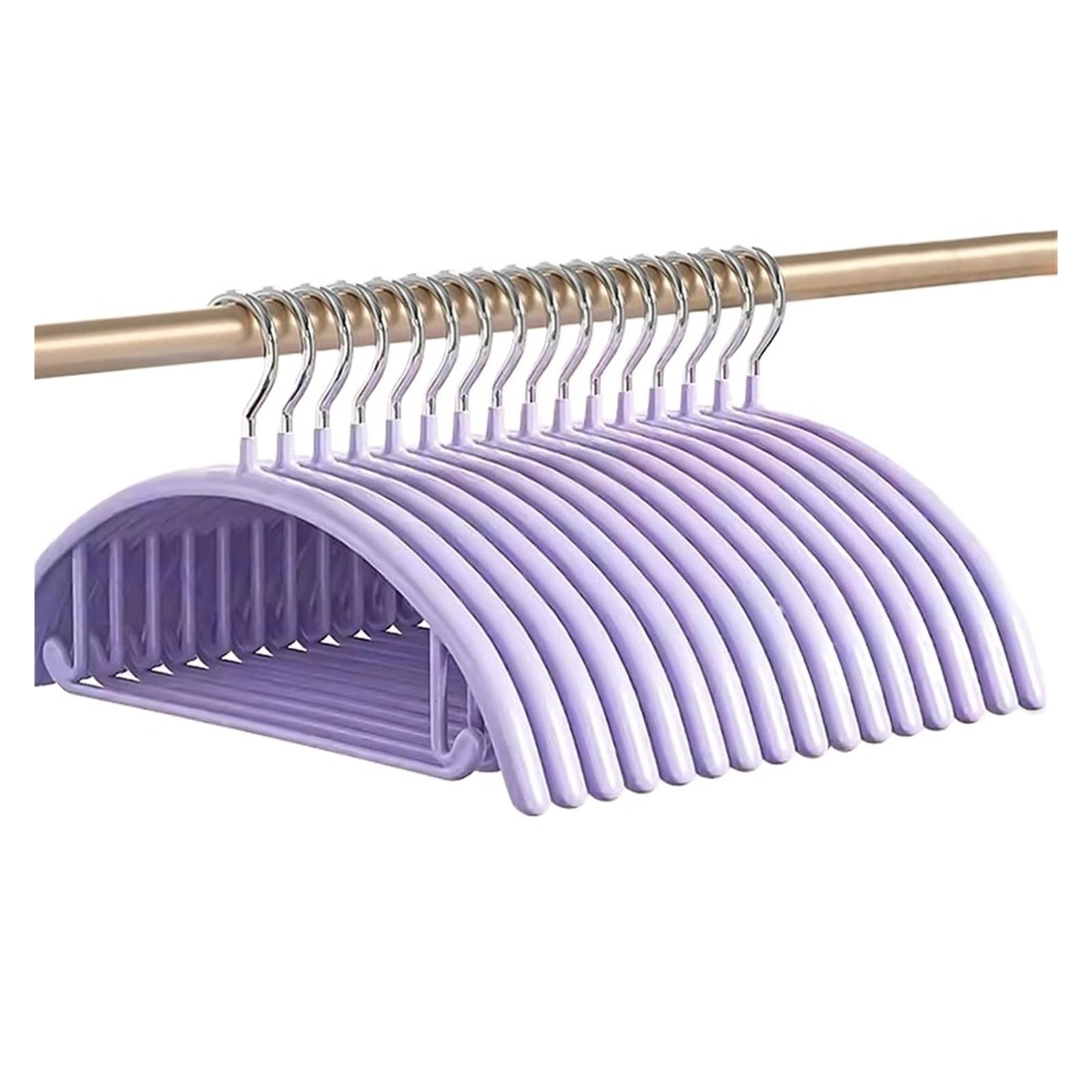 Perchas de acero inoxidable antideslizantes de alta calidad para hombre, perchas gruesas sin costuras (paquete de 15 unidades), solución de almacenamiento de ropa resistente y duradera