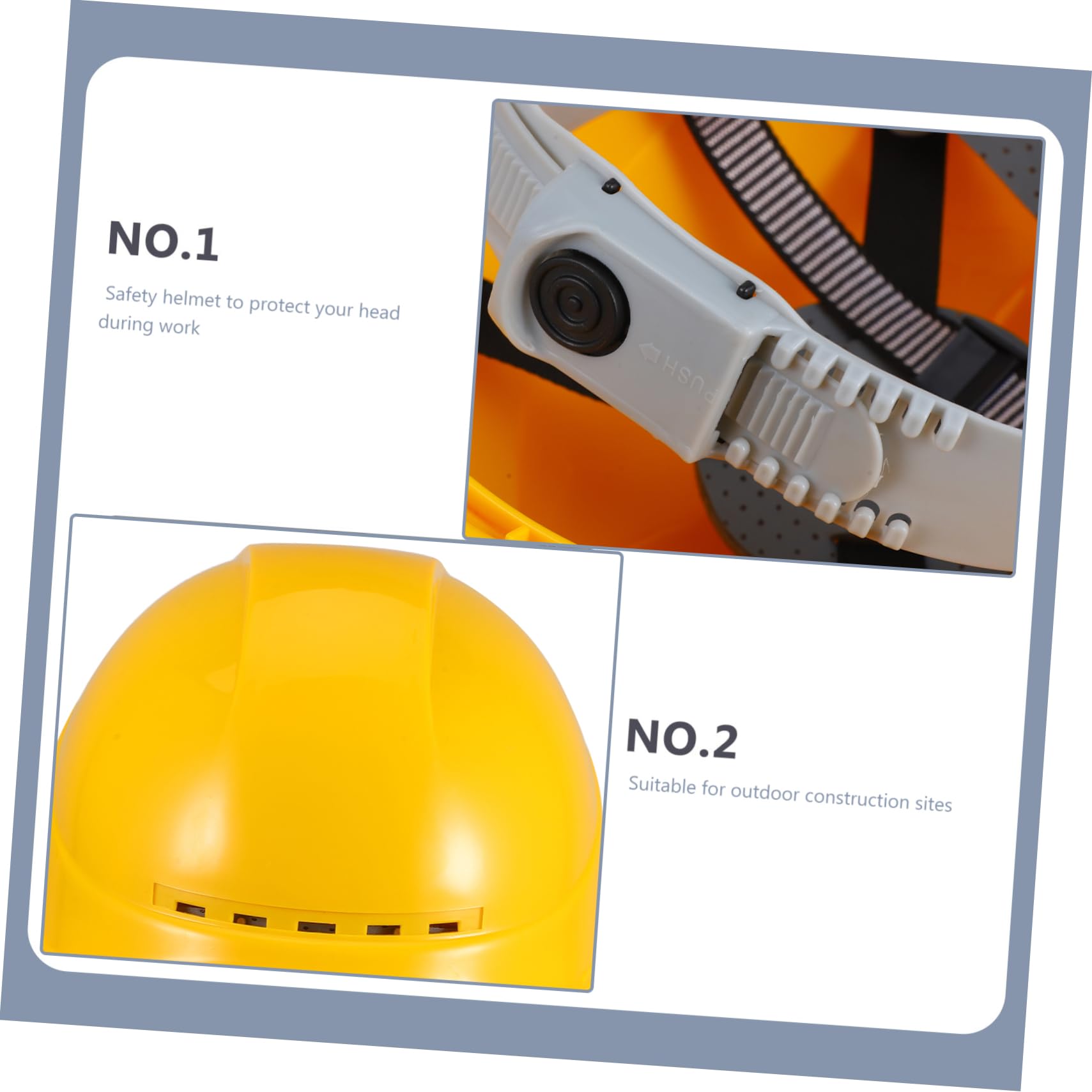 jojofuny Casco Casco De Seguridad Gorra Sombreros Equipo De Protección contra Caídas Accesorios De Construcción Sombrero De Seguridad Sombrero De Trabajador De La Construcción Sombrero De