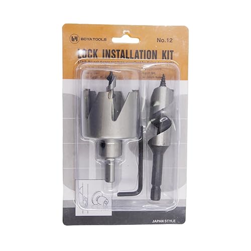 Miniatura 9 de Kit de sierra de agujero, LAIWEI Sierra de agujero, herramienta de taladro eléctrico para perforar madera, PVC, perfiles de aluminio, paneles