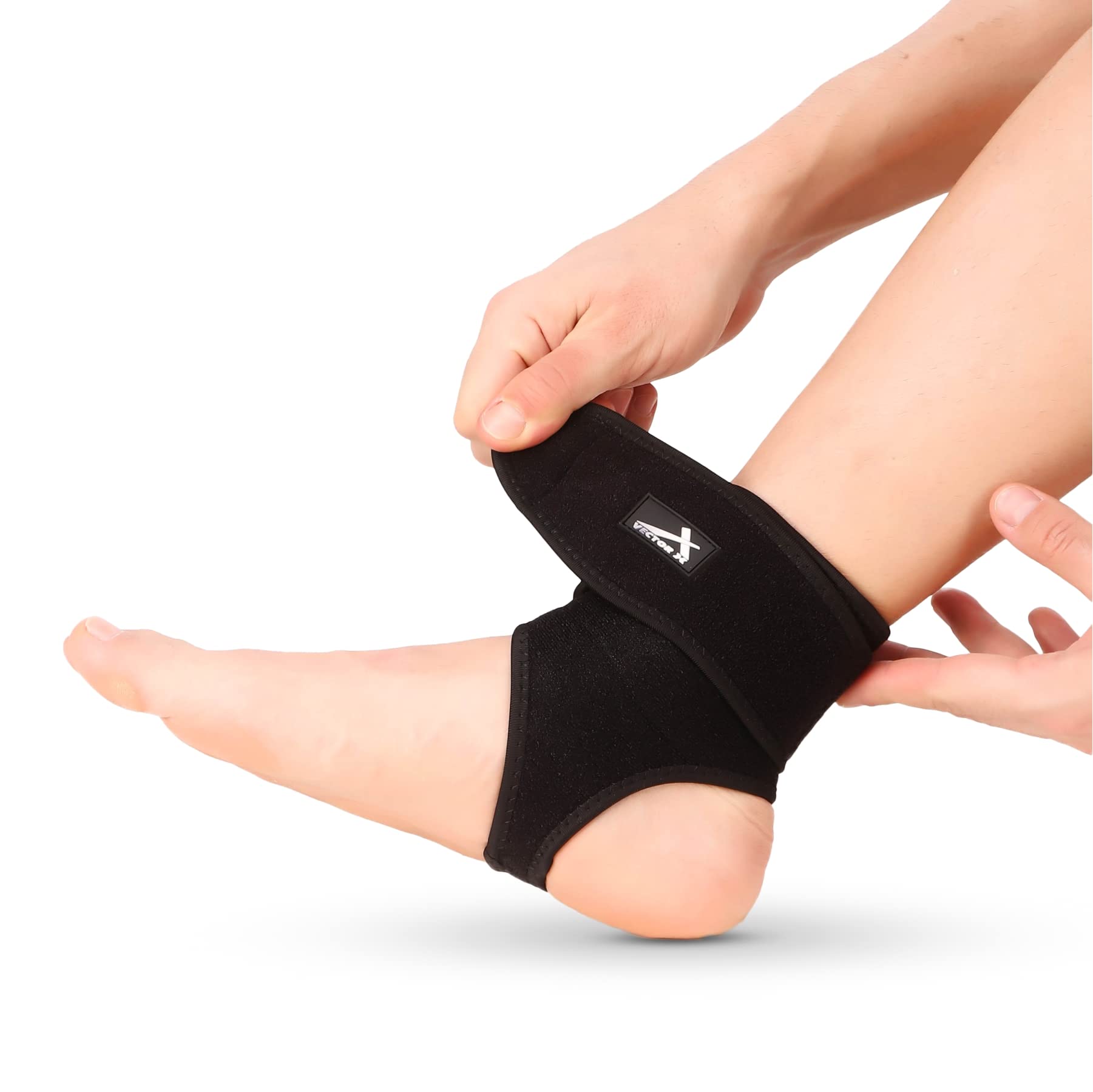Vector X Neoprene Compression Foot Support Sleeve - Relieves Achilles Tendonitis, Joint Pain. Plantar Fasciitis Sock with Foot Arch Support Reduces Swelling & Heel Spur Pain (B00UWN5S16) Amazon Price History, Amazon Price Tracker