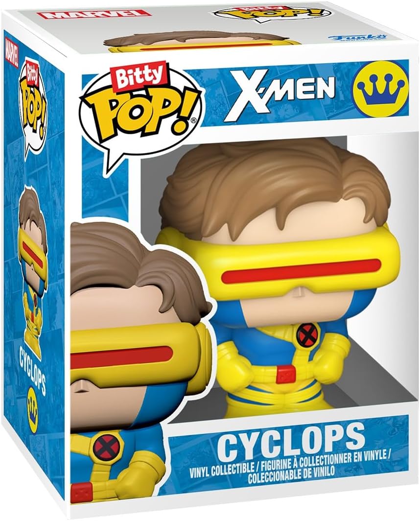 Funko Pop! Bitty: X-Men - Jean Grey, Angel, Iceman, and Cyclops - 0.9 Inch (2.2 Cm) - Anime Collectable - Gift Idea - Stackable Display Shelf Included - Image 7