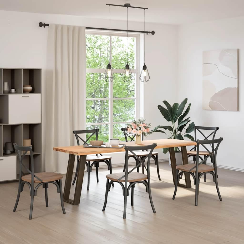 Hothingwell Nogi stołu z konsolą w kształcie litery U, 2 sztuki, stal lakierowana proszkowo, 38 x 72–73 cm, z regulowanymi poziomami i nawierconymi otworami do łatwego montażu, nowoczesny geometryczny