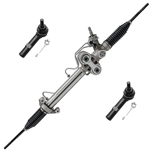 Detroit Axle - Rack & Pinion Kit for Silverado Sierra Yukon XL 1500 Chevrolet GMC Tahoe Avalanche Escalade ESV EXT, Complete Power Steering Rack & Pinion Assembly, 2 Front Outer Tie Rods Replacement