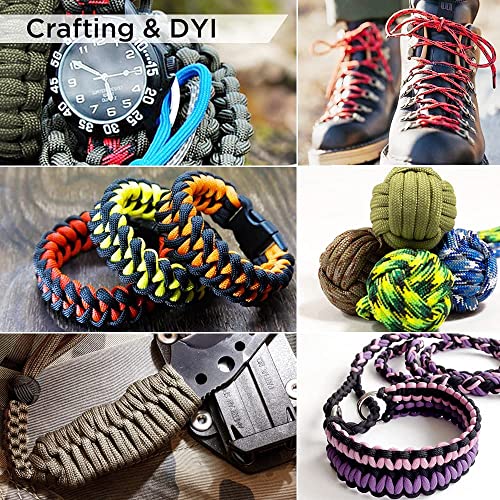 Teceum A1-8-25-23-1 Paracord Type Iv 750 Lb Black 016 – 50 Ft – 4Mm – 100% Nylon Strong Tactical Mil–Spec Parachute Cord – Survival Rope Emergency Para Cord 11 Strands Core Edc Camping Hiking Military Gear 016A N thumb #7