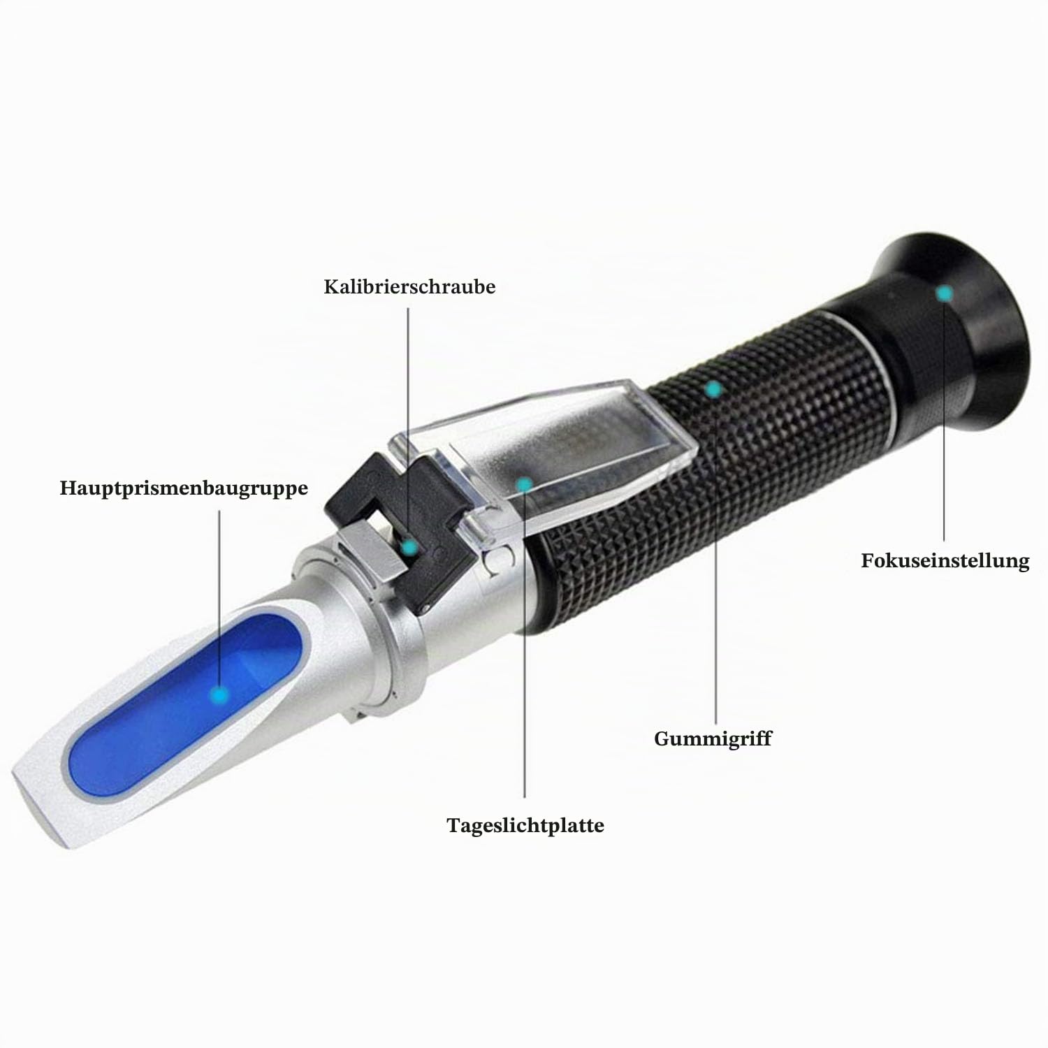 Agriculture Solutions Refraktometer für Meerwasser- und Meerwasser-Aquarien, 0-100 PPT mit automatischer Temperaturausgleich