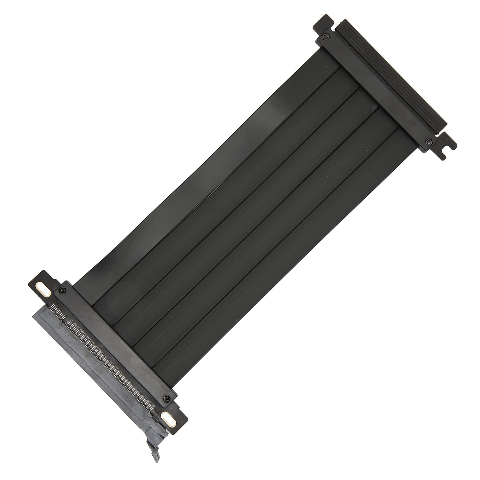 MXGZ PCIE 4.0 X16 Extender Riser Cable, 128Gbps High Speed Flexible Right Angle GPU Graphic Card Extension Cable with EMI Shielding Slot for RTX3090 RTX3080 RTX3070 RTX3060TI RX6900XT (60cm)