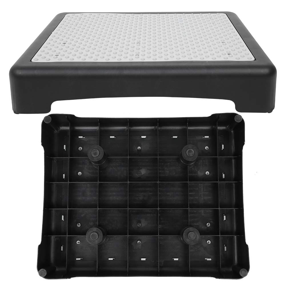 Sorandy Medio Escalón Antideslizante para Personas Mayores Ayuda de Movilidad Plegable Compacta con Superficie de TPR Antideslizante para una Fácil Entrada 49 X 38 X 8,5 Cm