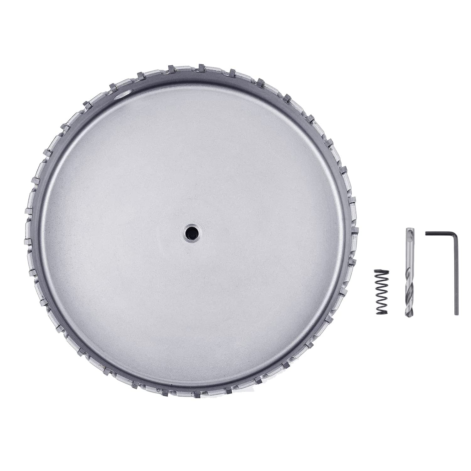 175mm (6-7/8 inch) Metal Steel Hole Saw with 2 Drill Bits, Hole Cutter for Thick Metal,Stainless Steel,Iron and Wood (175mm (6-7/8 inch))