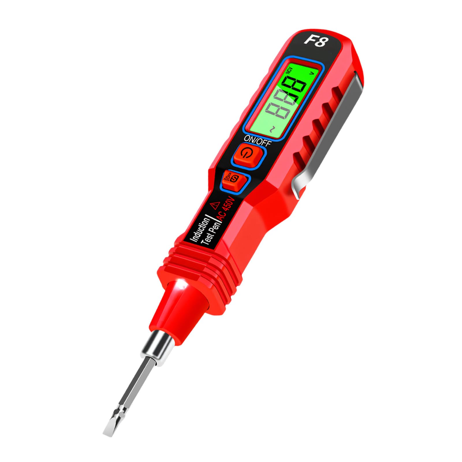 NCV Meter with Backlit Display Accurate Current Measurement Up to 1000V NCV Tester Pen with Backlit Flashlight for Voltages Detection Safe Electrical Testing Tool