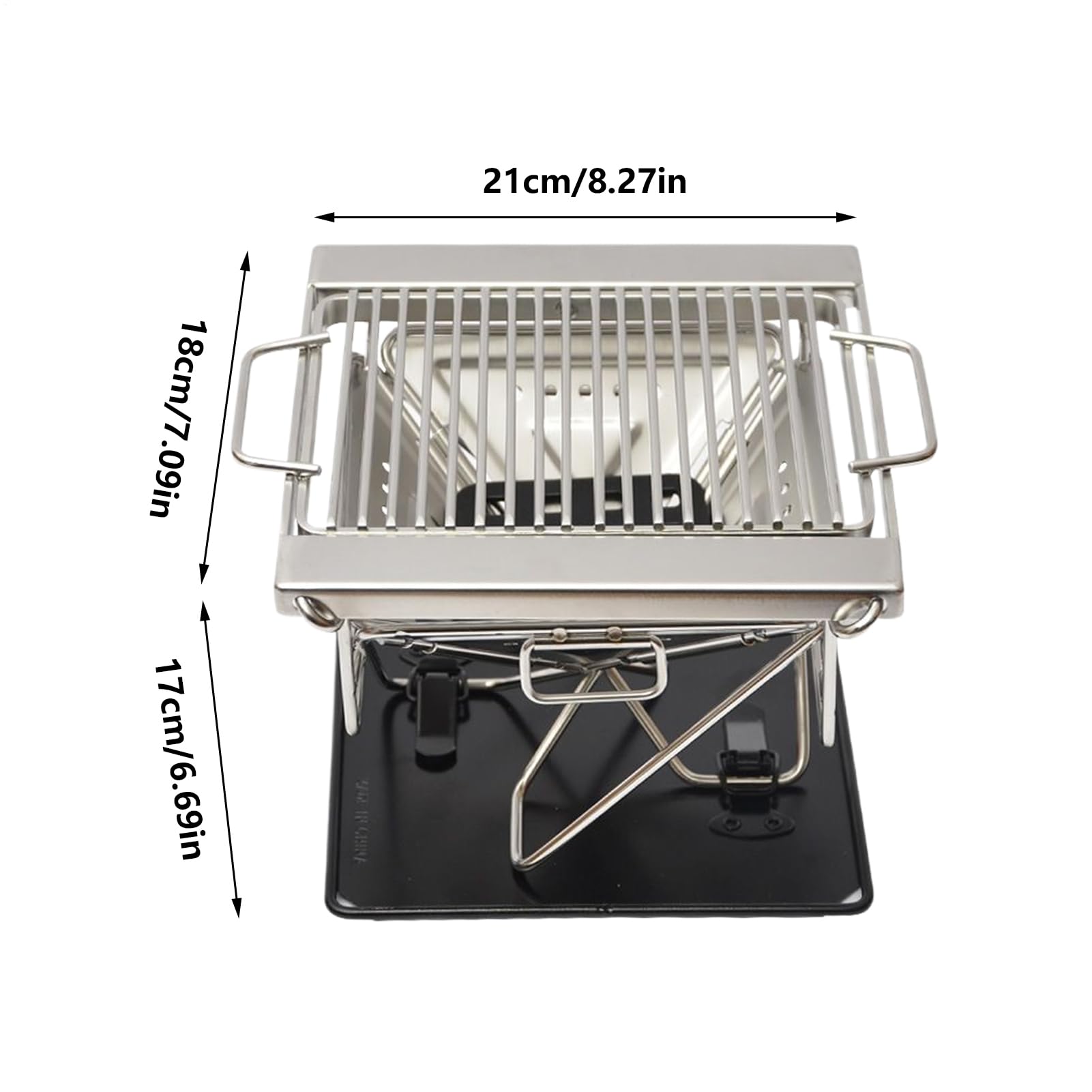 Parrilla de Carbón Portátil Equipo De Cocina Plegable Para Actividades Al