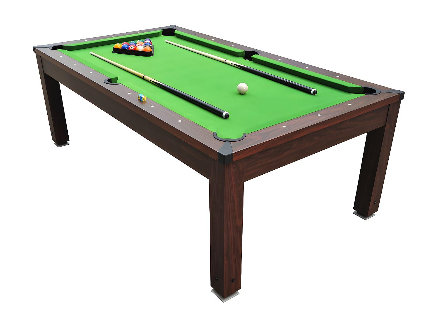 Vente-unique - Table Transformable - Billard IMPERIALE - Hauteur Ajustable - 207 x 114 x 79 cm
