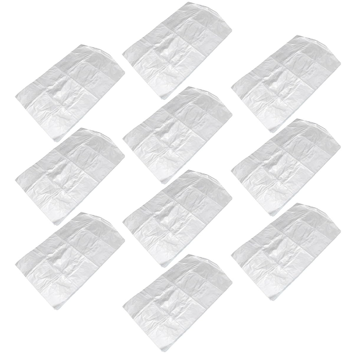 NOLITOY 50 Fundas para Ropa de Peva 60x150 Cm, Bolsas para Guardar Ropa, Fundas para Colgar Prendas, Protección contra Polvo para Trajes, Abrigos y Vestidos, Uso Doméstico y Tintorería