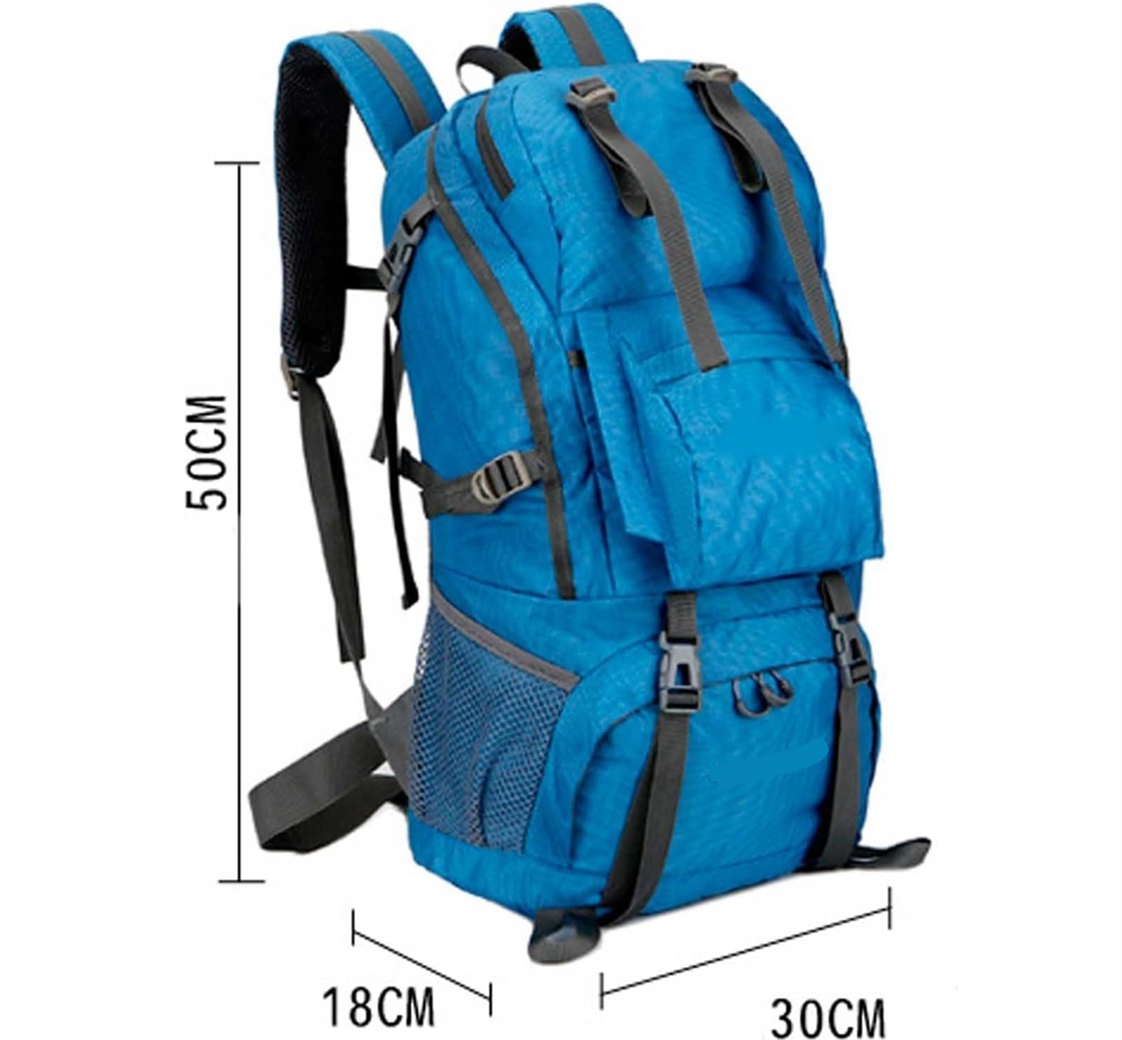 Plecak Podróżny Plecak Trekkingowy O Pojemności 45 L. Ultralekki, Łatwy Do Spakowania, Składany, Wodoodporny Wyposażenie Survivalowe(Black)