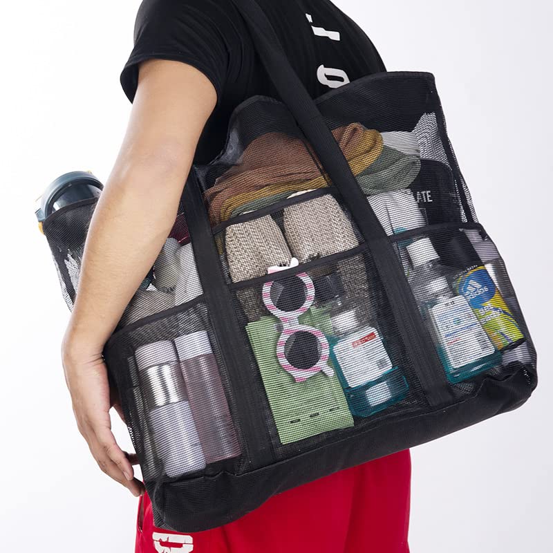 Bolso de ducha grande de malla portátil y de secado rápido miniatura 6
