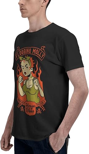 Miniatura 5 de BODBOX Camisetas de manga corta para hombres jóvenes y adultos, camiseta de ropa superior de cuello redondo