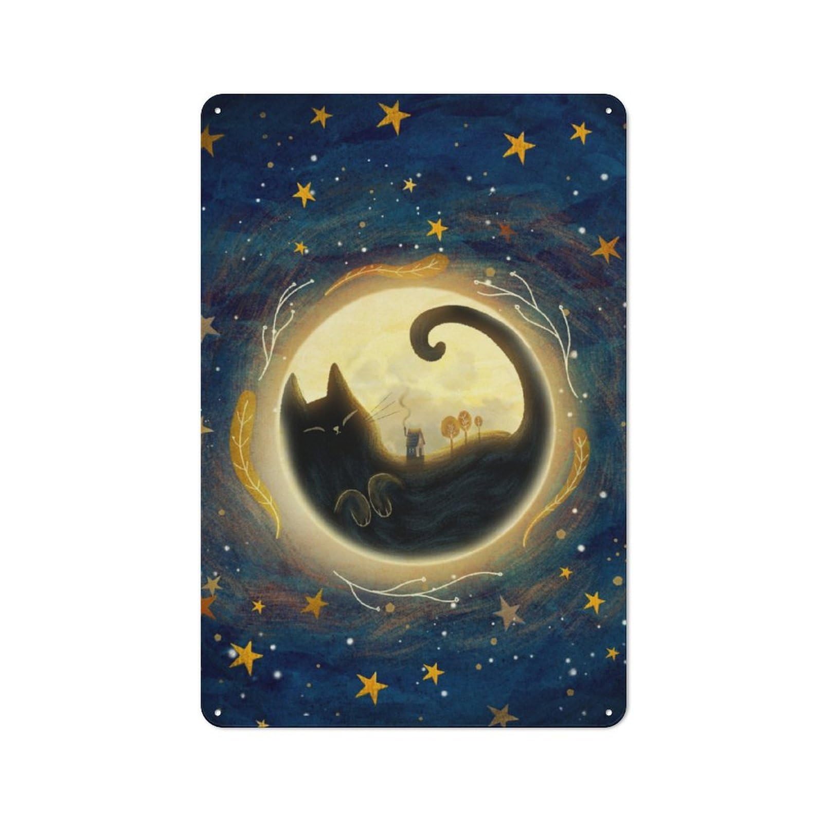 Junmoney Loneliness Vintage Metal Plaque 30X20cm For Dining Room Or Kitchen, For Home Decor Collectors Refreshing A Room In Autumn