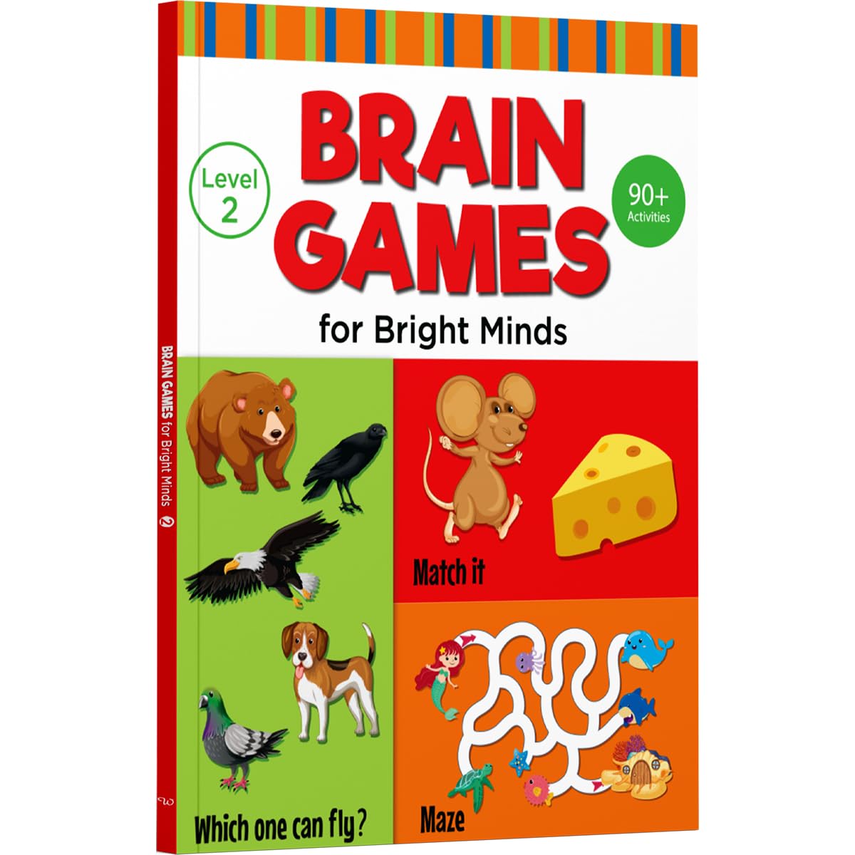 Brain Games For Bright Minds Level 2 :Fun Activity Book For Children