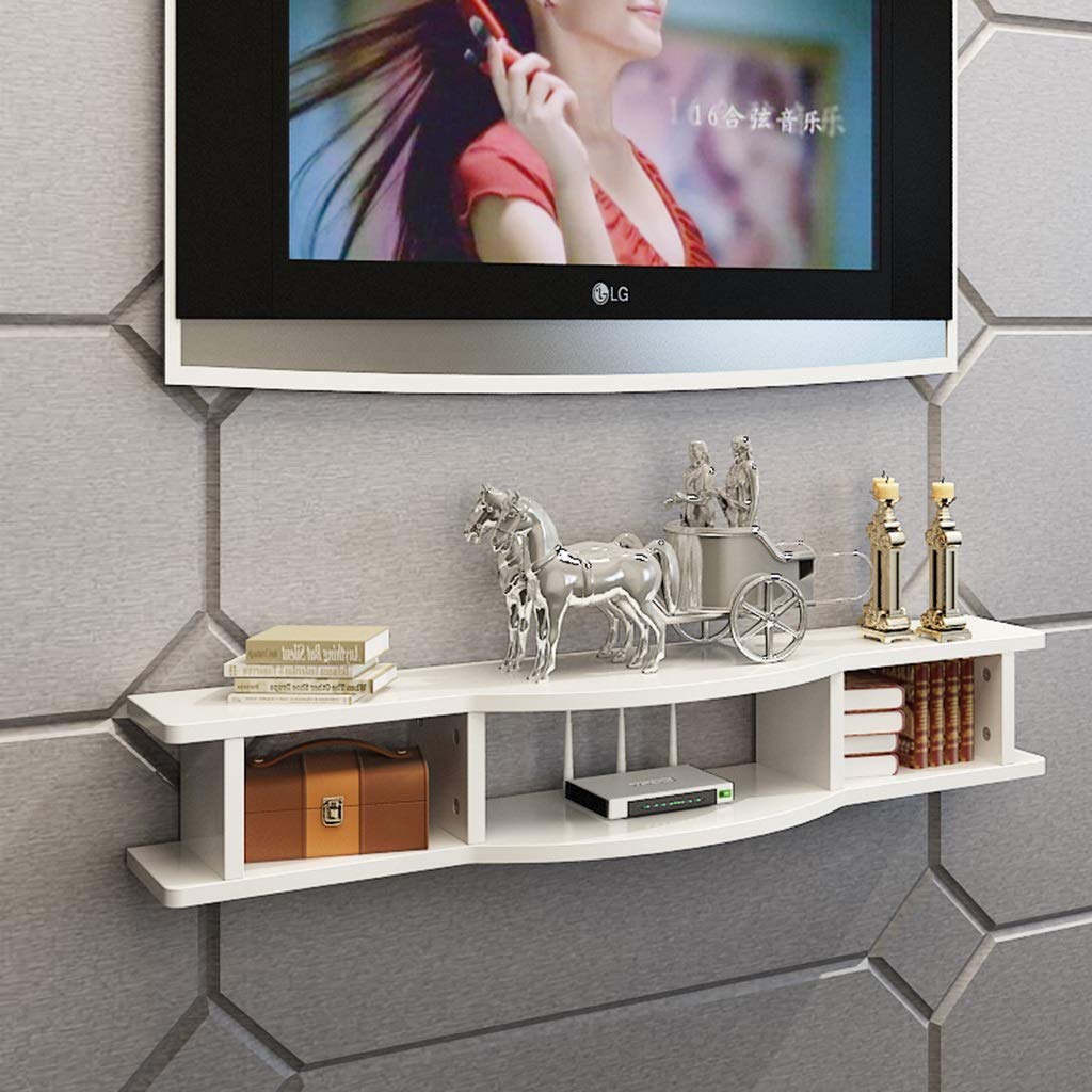 An der Wand montierte Schwimmerhalterung/Halterung/Halterung für WLAN-Router TV-Box Set-Top-Box Lautsprecher-Streaming-Gerät Spielekonsole Wandhalterung (Farbe: C, Größe: 100 cm)