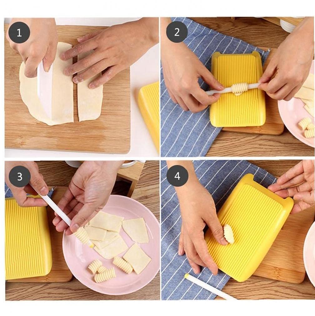 Froiny 1pc Spaghetti Macaroni Pasta Board Kid Food Supplement Making Plastic Mold Creativity Kitchen Tool