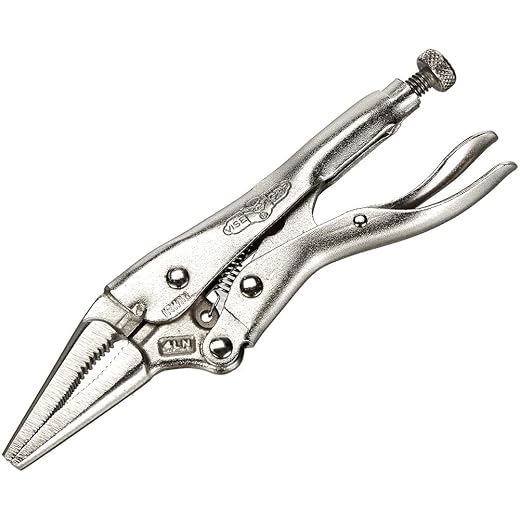 IRWIN 1602L3 Visegrip Long Nose Plier 4in, Silver