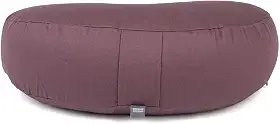 YOGATERIA Bodhi Almofada de meditação Zafu Yoga | Zafu Lua Eco | Almofada Puf de assento Yoga recheio Casca Trigo Sarraceno e capa em algodão eco 43 cm x 22 cm x 15 cm de altura