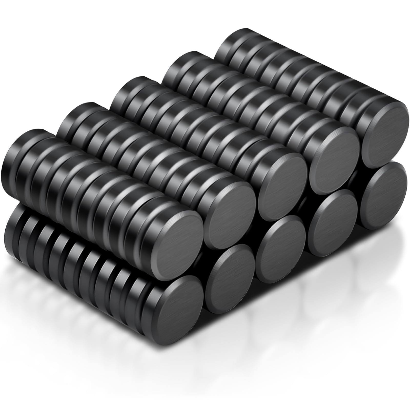 100 Pack Strong Ceramic Round Magnets, Heavy Duty Small Magnets for Crafts, 10x3 mm (0.4''x0.12'') Industrial Circle Magnet for Craft Whiteboard