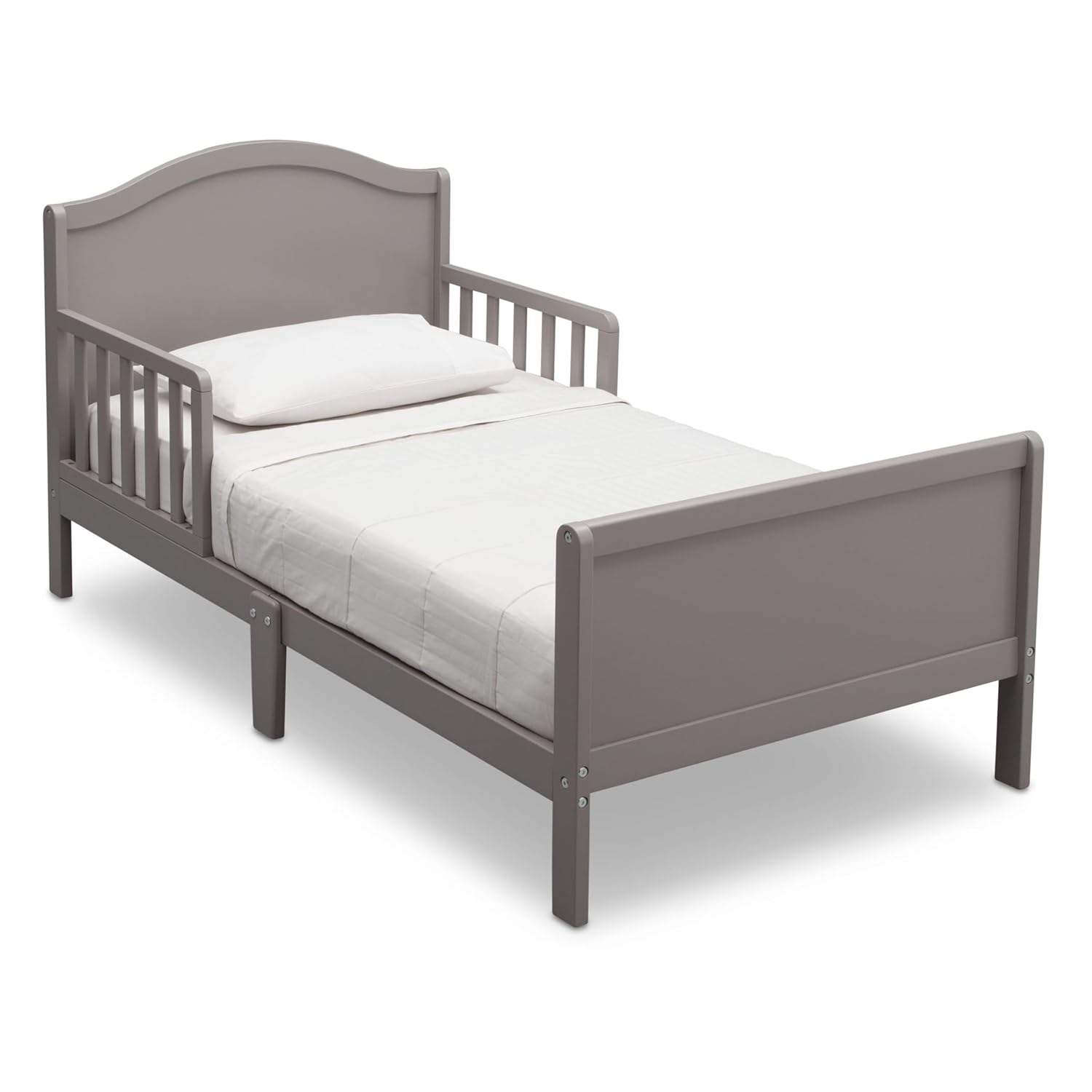 Delta Children Bennett Wood Toddler Bed in Grey