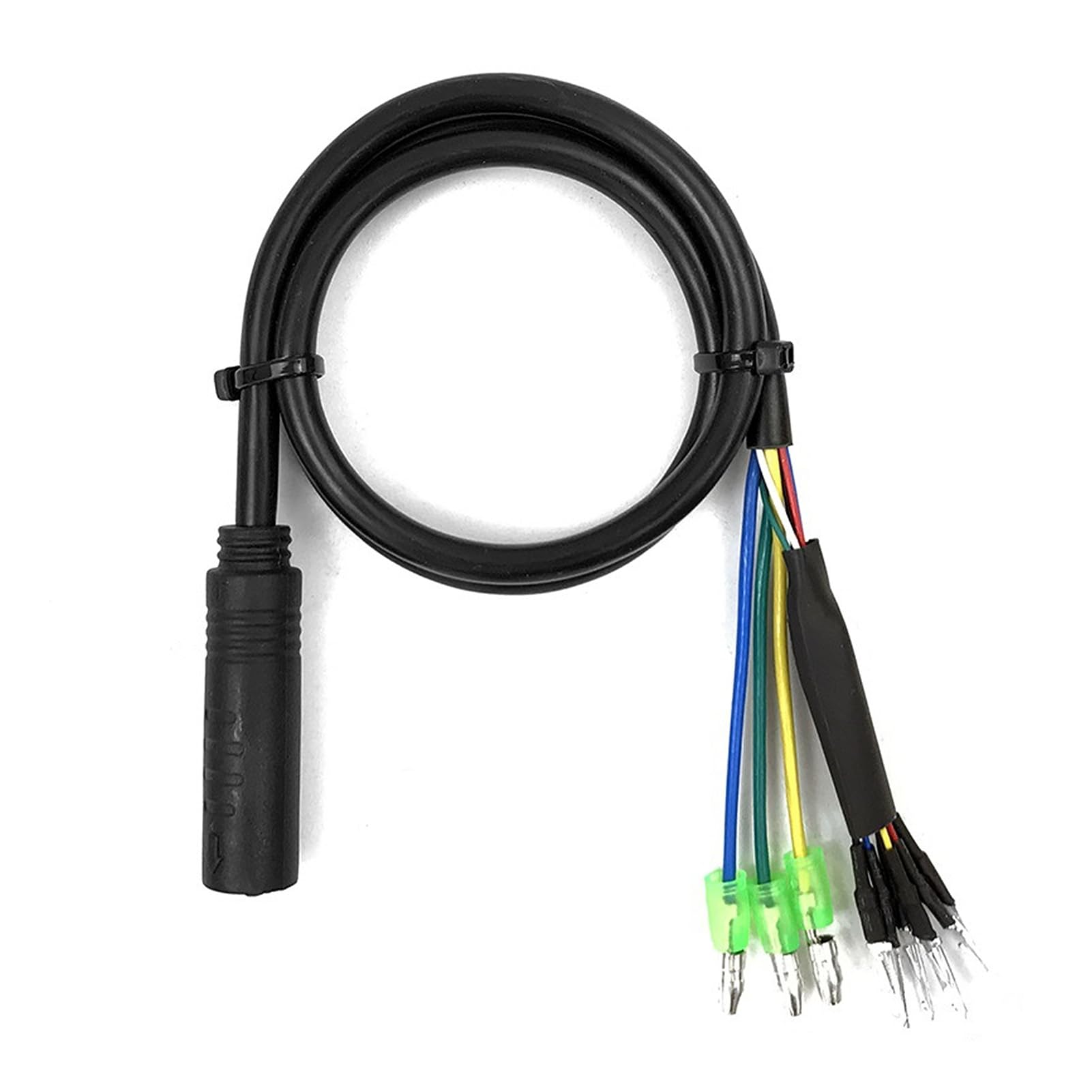 equlup EBikes Motor Extension Cable, Bikes to Electric Bike Conversion Cord Motor Adapter Cable with Female Connector 6 Pin Hall Sensor and 3 Pin Phase Position (60cm/23.6in)