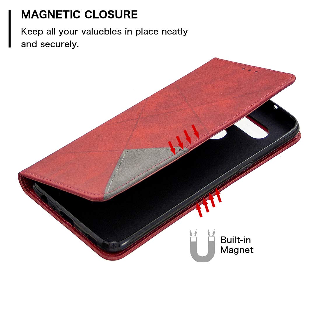 Custodia Portafoglio Floreale Per LG K61 - Cover Con Portacarte E Supporto - Foto 6