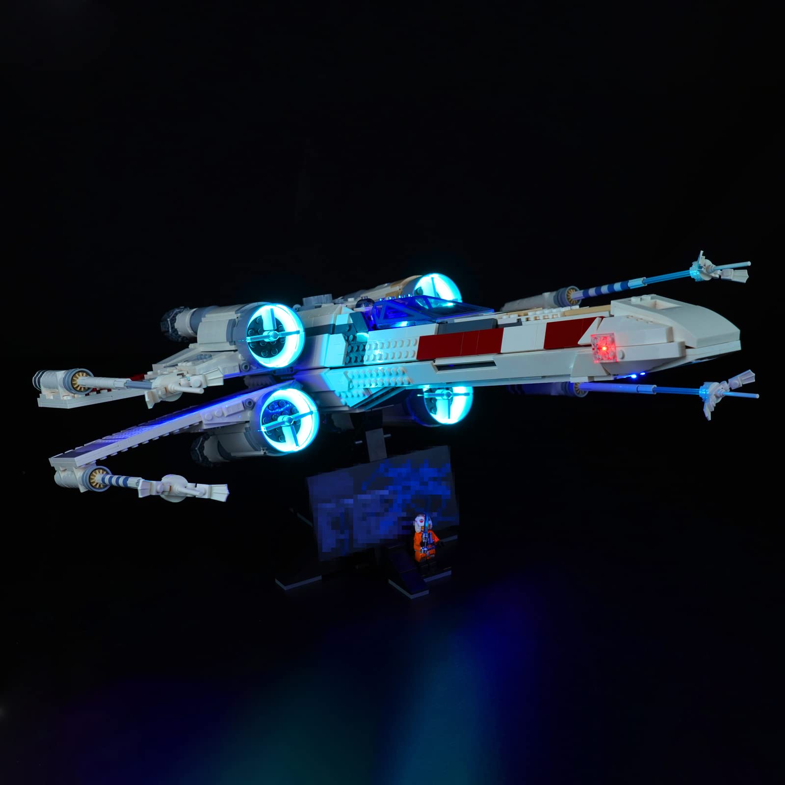 Zestaw oświetlenia LED do Lego 75355 X-Wing Starfighter (brak modelu Lego), Zestaw oświetlenia dekoracyjnego do Lego S Tar Wars X-Wing Starfighter Kreatywne zabawki - wersja standardowa