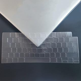 Se7enline Compatible with 2021 2022 2023 MacBook Air 15 inch Keyboard Cover & 13 inch & MacBook Pro 14 inch & 16 inch TPU Protector(UK Layout) for M2 M1 Model A2442/A2779/A2780/A2485/A2681/A2941,Clear