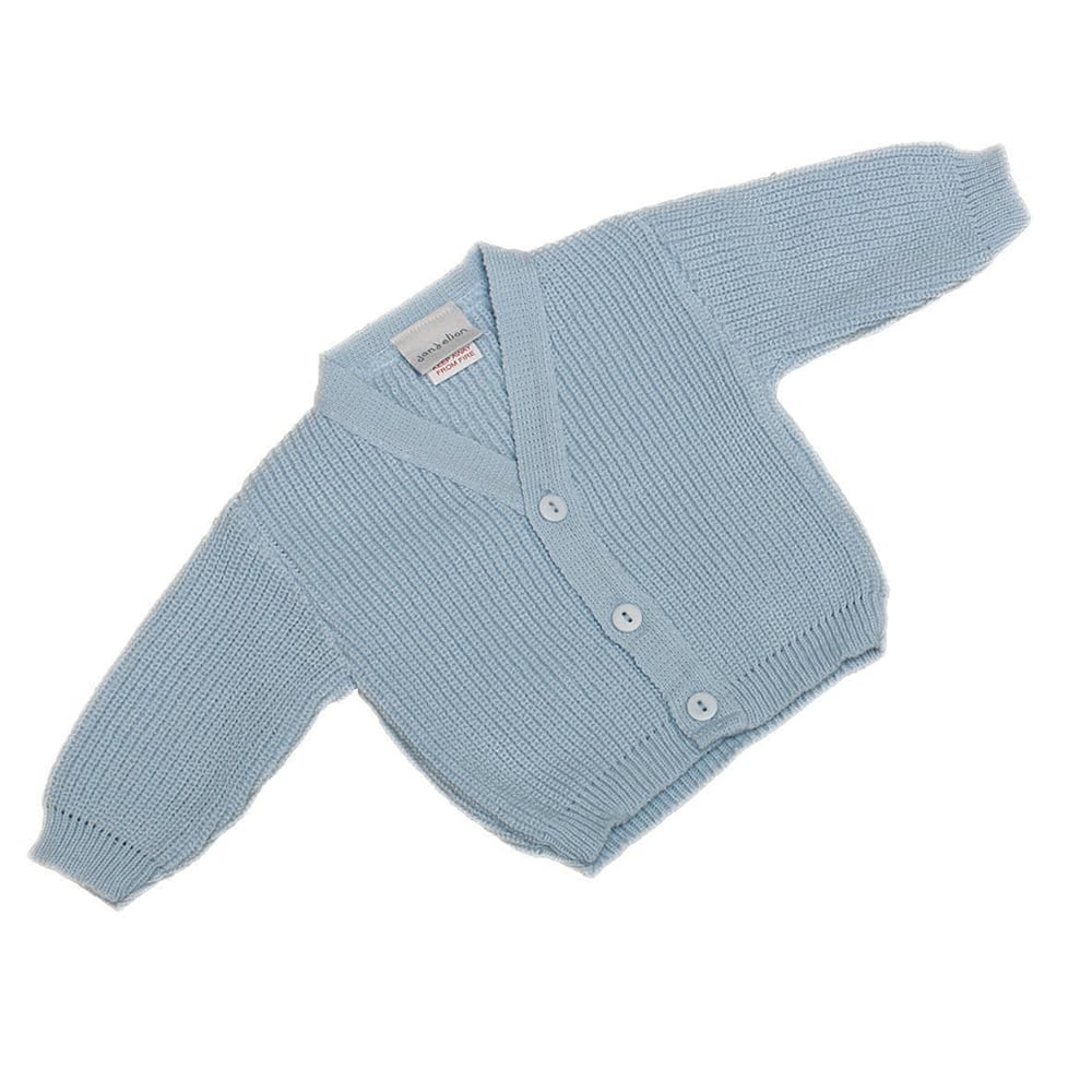 Dandelion Clothing Women's Blue Tiny Premature Newborn Baby Cardigan Girls Boys White Pink Warm Ribbed Knitted Cardi Prem Preemie Girl Boy (, Baby Newborn)