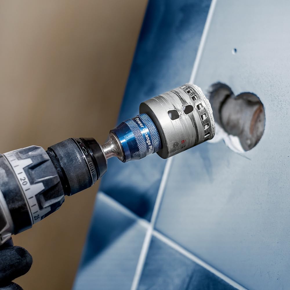 Bosch 1x Scie trépan PRO Tile Power Change Plus (pour Carreaux de Hard Ceramic, Céramique tendres, Ø 32 mm, Professional Accessoire Perceuses)