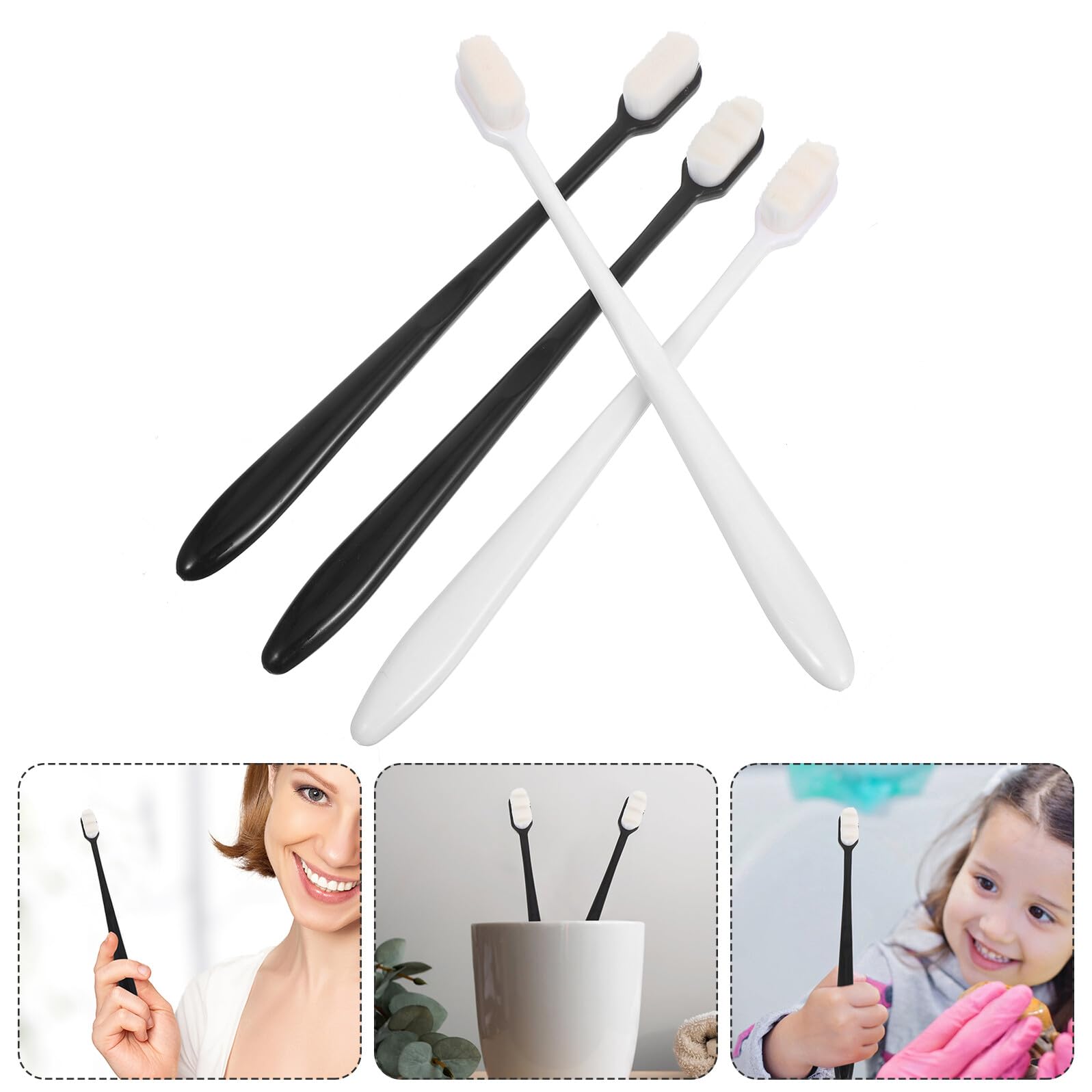 Beaupretty 20pezzi Spazzolino da Denti Morbido per Adulti Portatile per Uso Domestico e Alberghiero Spazzolini Delicati per Gengive Sensibili