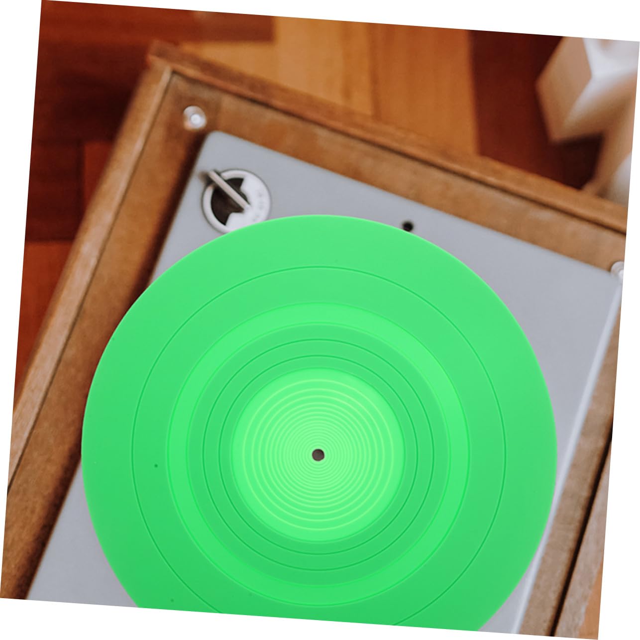 Vaguelly 2stücke Vinylmatte aus Silikon für Plattenspieler Ersatzmatte für Schallplattenschutz Plattenspielermatte Schutzmatten für Vinyl-schallplatten
