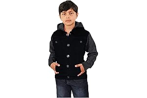 Kids Boys Denim Jean Jacket with Hood