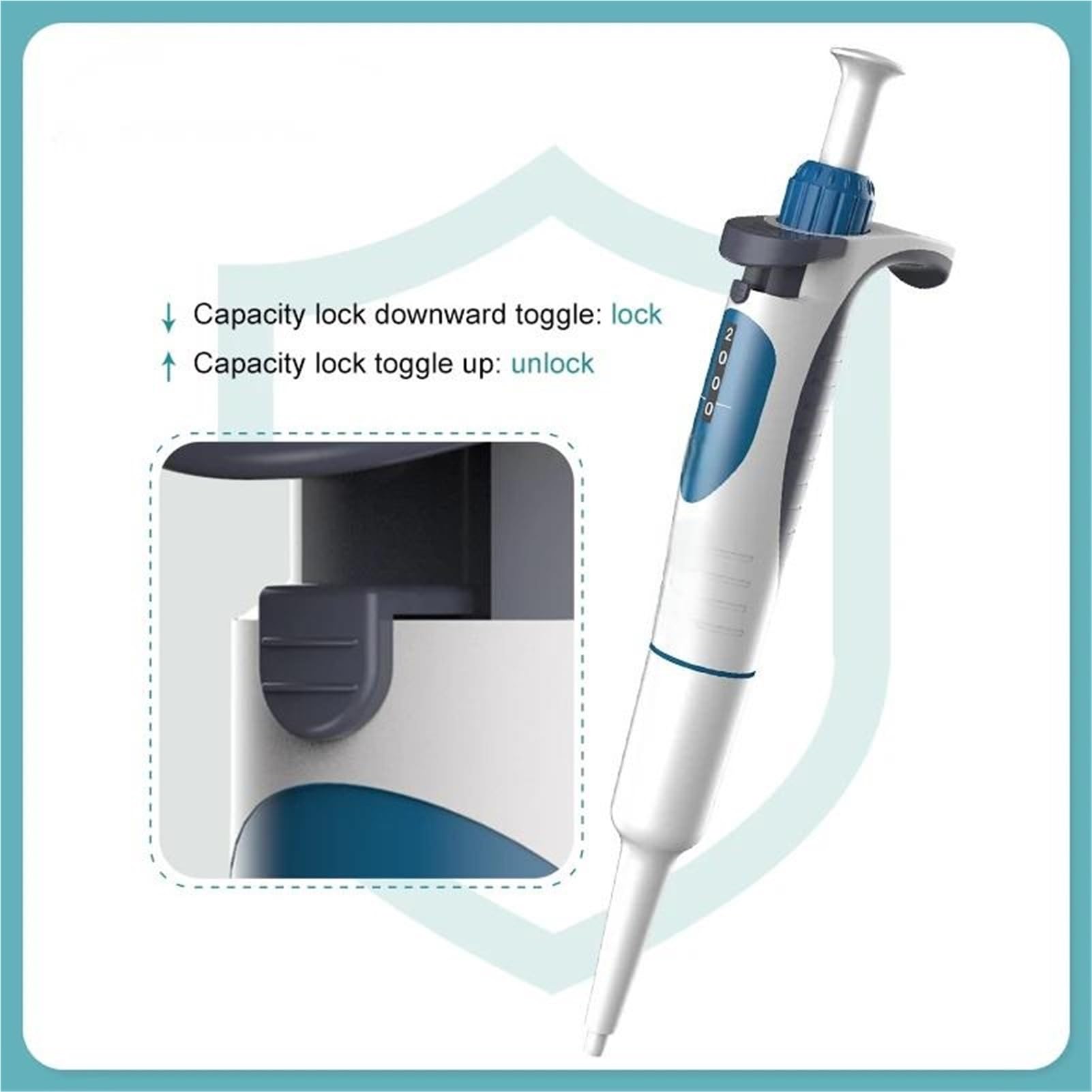 Laborpipette Digitale einstellbare Mikropipette Laborgeräte,Mikropipetten(1-10ml)