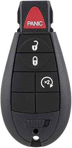 Miniatura 5 de Llavero de repuesto compatible con Dodge Ram 1500 2013 2014 2015 2016 2017 2018 2019 2020 2021 2500 3500 4500 5500 2013-2018 entrada sin llave Mando