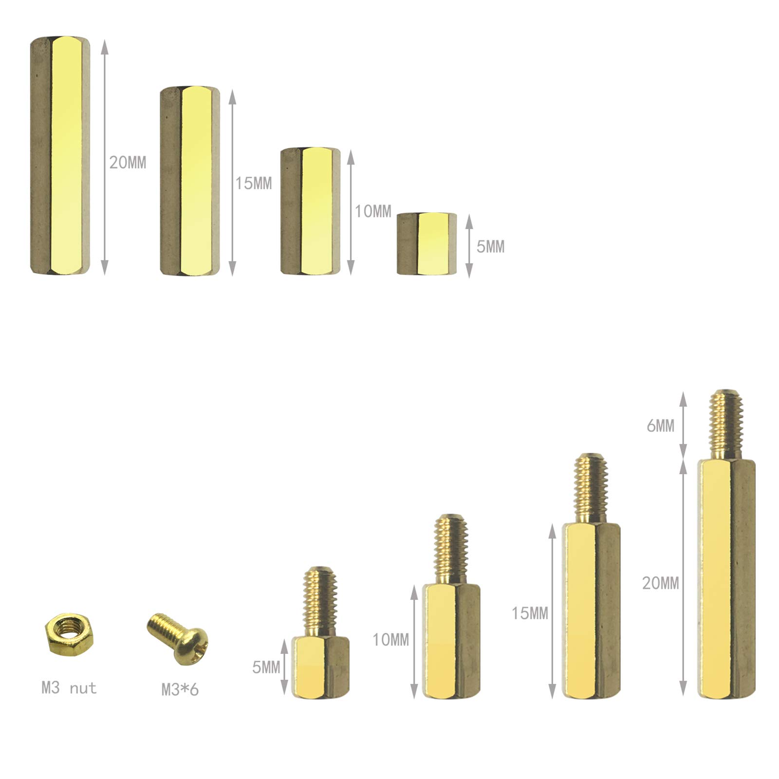 SUPACAZ Hollow SupaSpacer Red 5mm x 4 Head Spacer, Small
