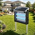 CXBER Solar Bug Zapper Outdoor, 4500V Mosquito & Fly Zapper with UV Light, Smart Auto Mode, 4000mAh USB-C Rechargeable Cordless Mosquito Killer Lamp, IP66 Waterproof for Patio Backyard Garden Camping