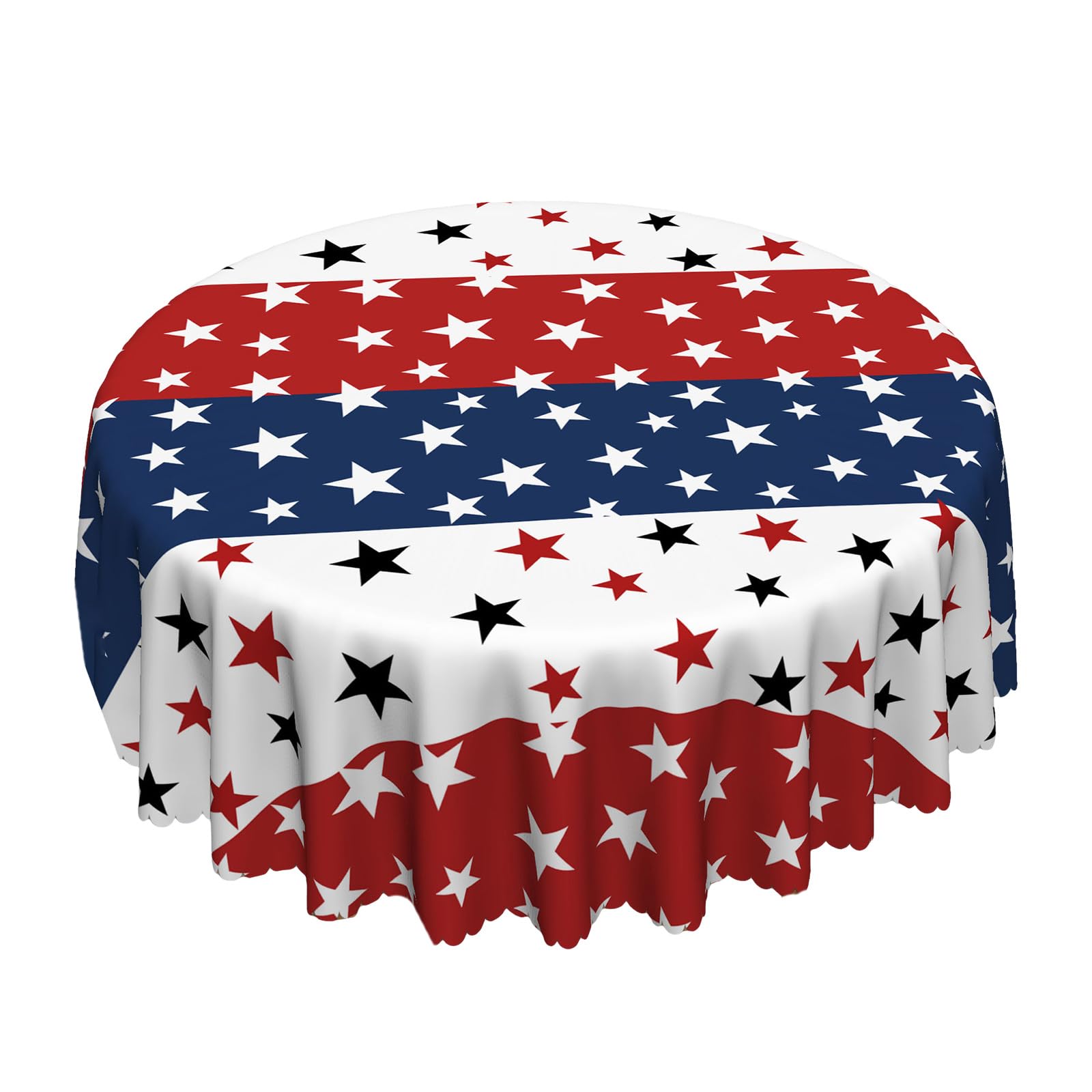 Snorvixre Flags Patriotic Tablecloth Stars and Stripe Table Covers for 4th of July Memorial Day Indoor Outdoor Use Fourth of July Tablecloth