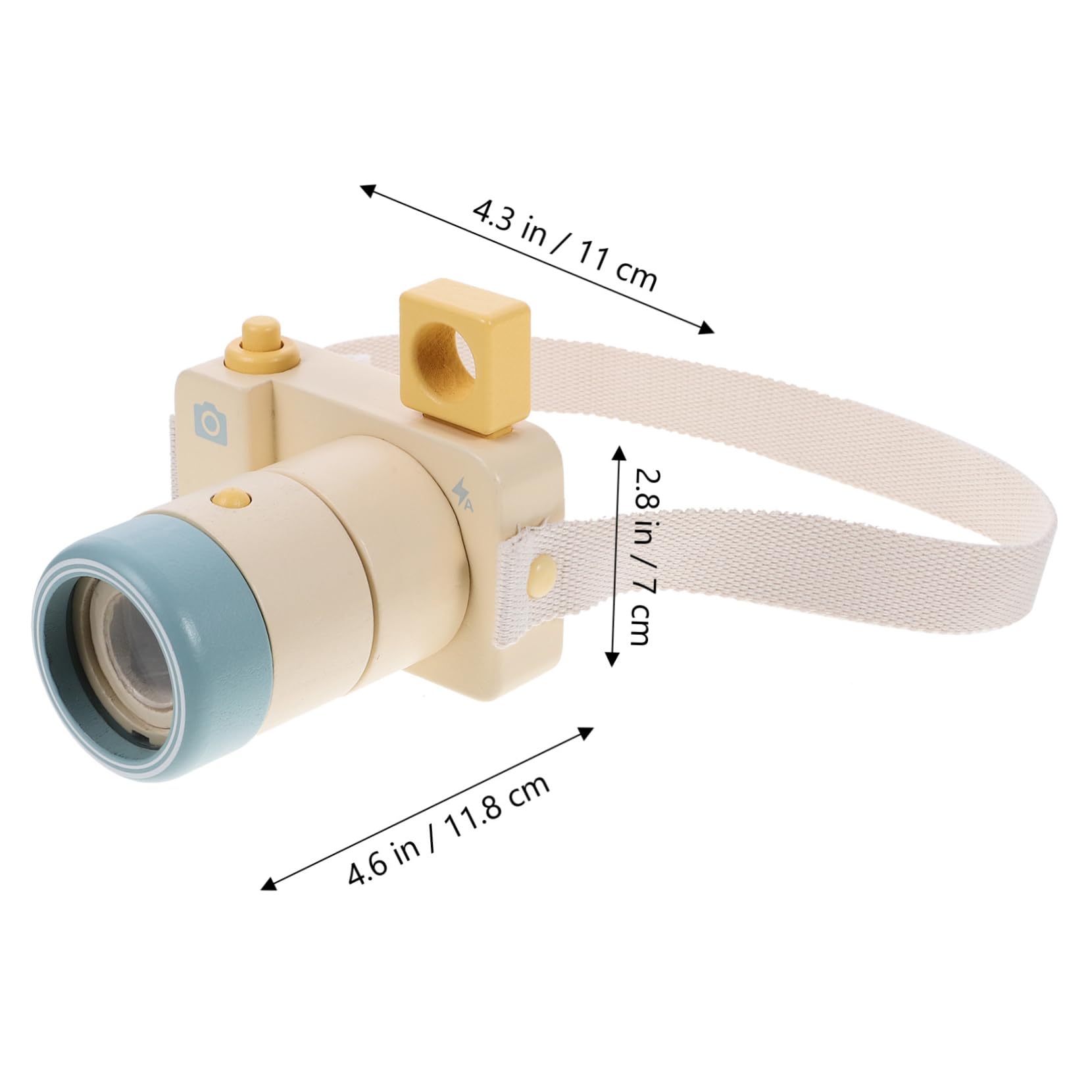 Toddmomy Mini Camera Shape Kaleidoscope for Boys and Girls Educational Toys with Unique Scenes for Party Playthings