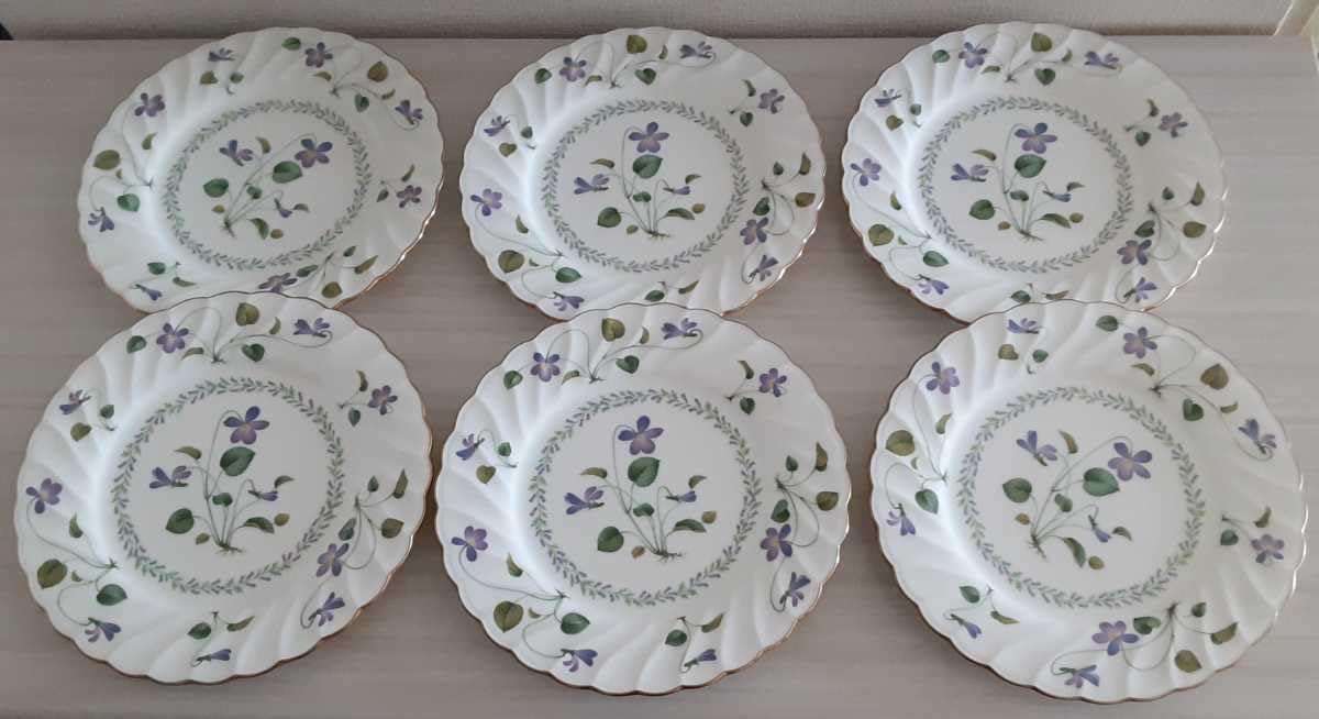 Amazon.com | ノーブランド品 Noritake Violet Salad Plates, Set of 6 