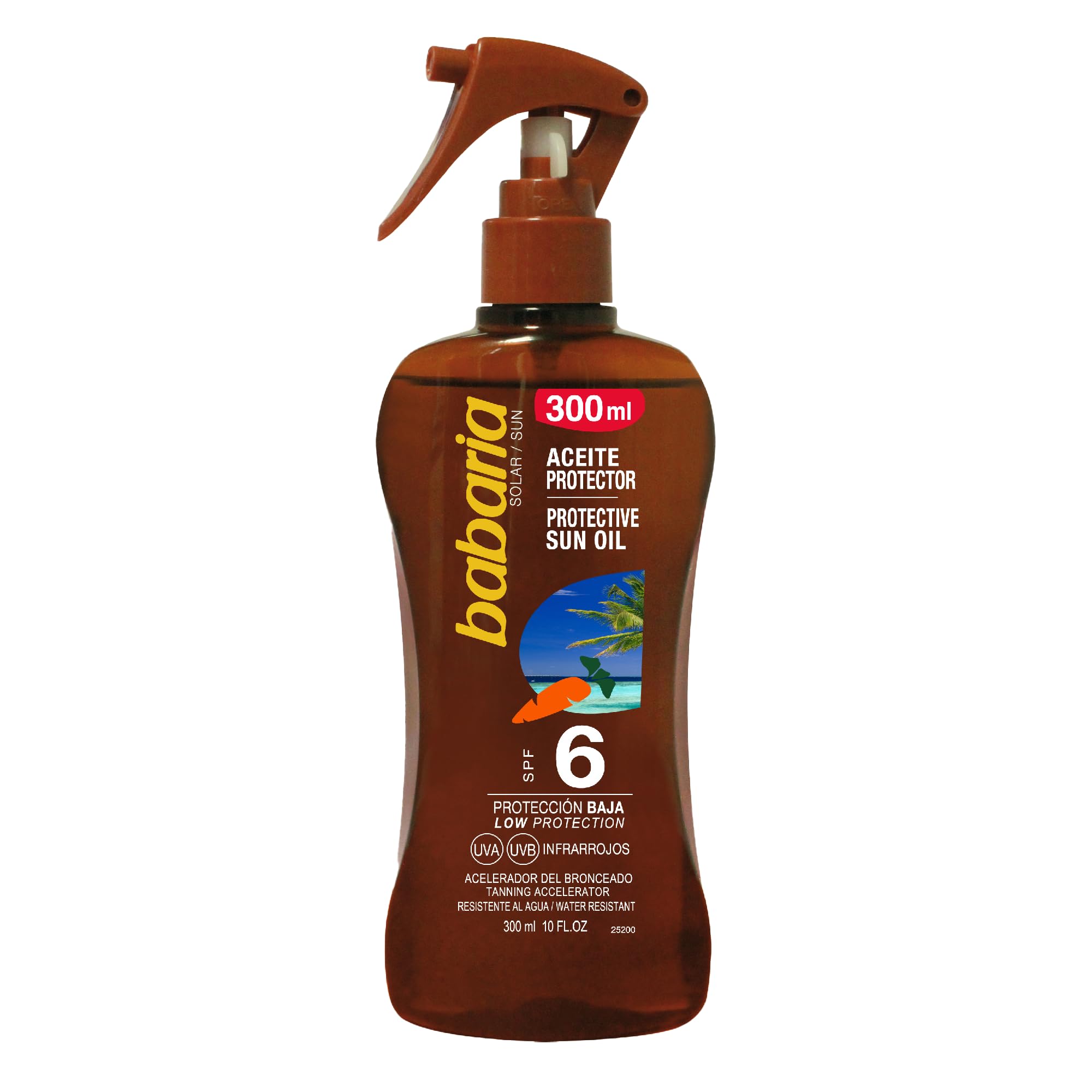 babaria Bräunungsöl-Spray Karotte LSF 6 300 ml