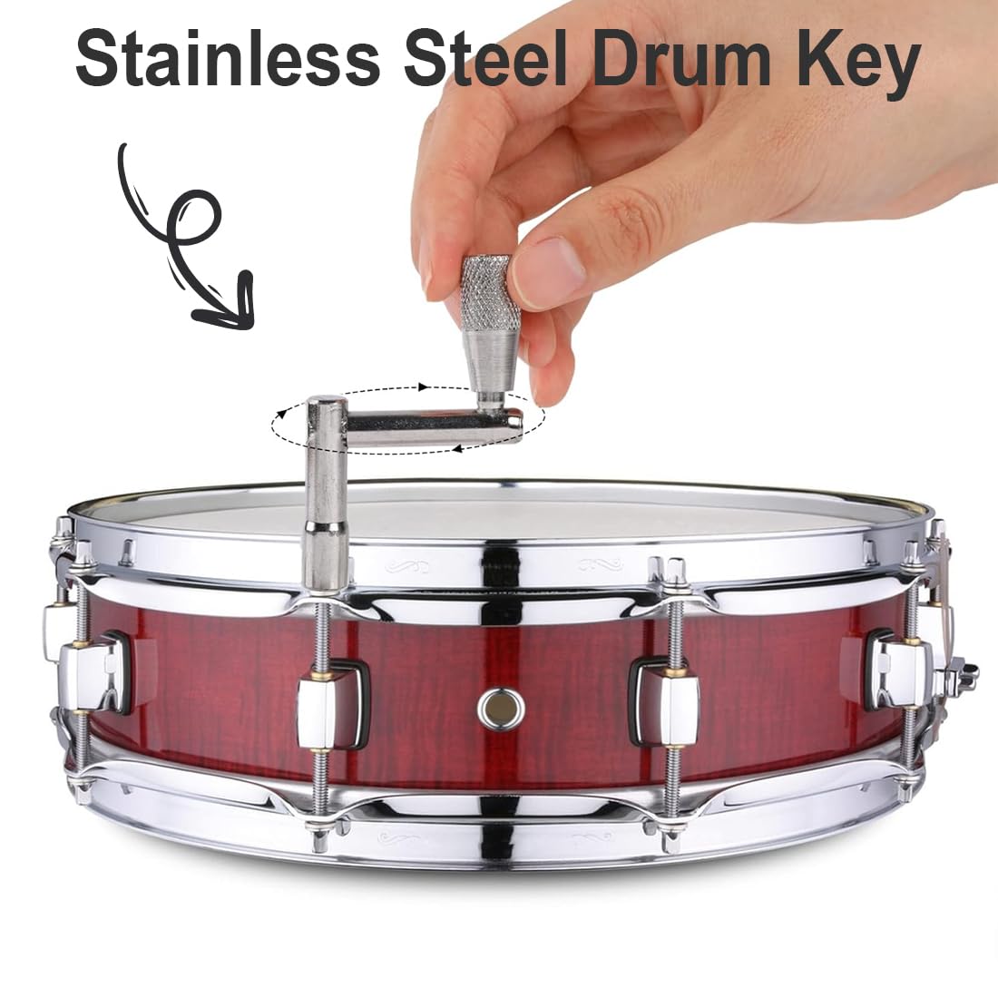 4 Chiavi Per Batteria Drum Key - Tipo T E Z, Acciaio, Per Sintonia Tamburi E Rullanti - Foto 9