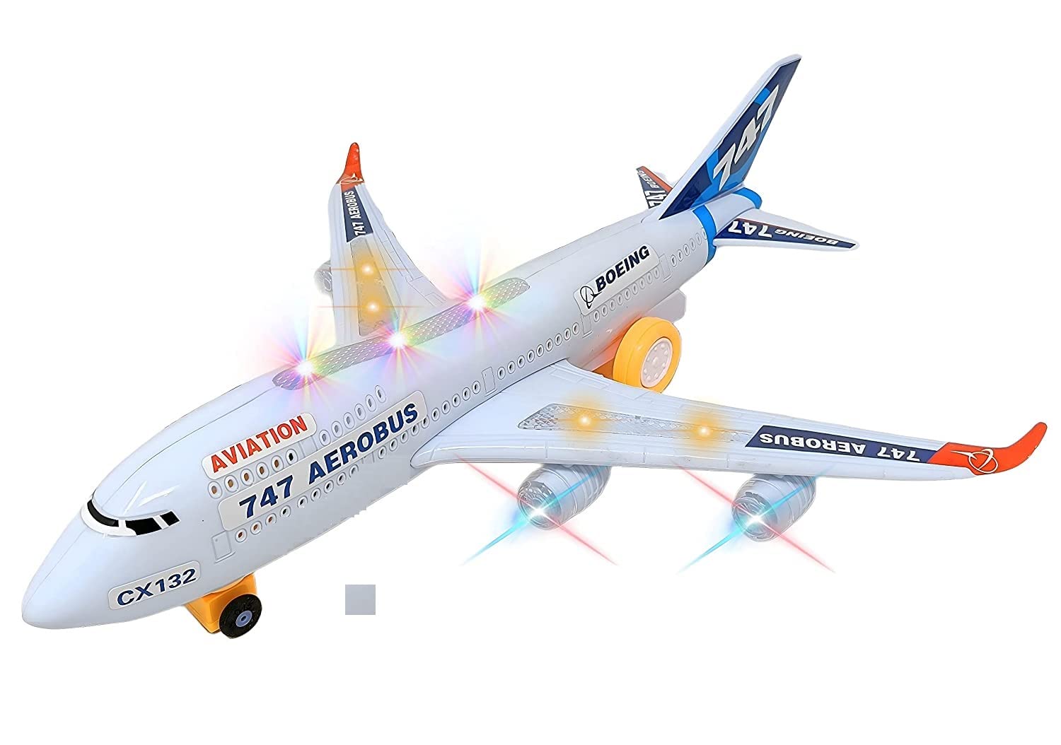 Buy ZARROC Musical Aeroplane Toy for Kids with Flashing Lights and Bump