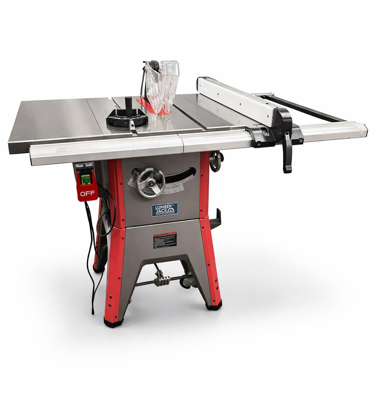 Lumberjack Tools Lumberjack Cast Iron Table Saw 10" Pro Series With Wheel Kit & 1800W Induction Motor from B&Q